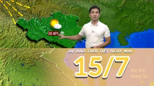 [Video] Dự báo thời tiết đêm nay và ngày mai 14/7/2025: Nắng nóng xuất hiện tại khu vực Bắc Bộ và Trung Bộ 