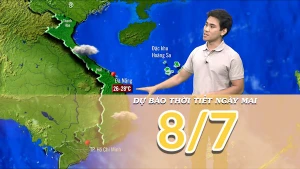 [Video] Dự báo thời tiết đêm nay và ngày mai 8/7/2025: Các khu vực phổ biến ít mưa 