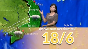 [Video] Dự báo thời tiết đêm nay và ngày mai 18/6/2025: Bắc Bộ trời oi nóng