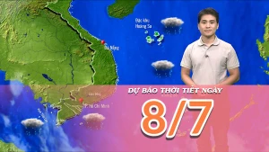 [Video] Dự báo thời tiết ngày 8/7/2025: Nắng nóng cục bộ xuất hiện tại Trung Bộ 