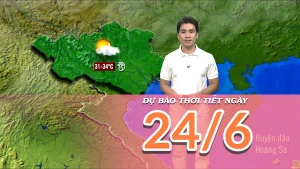 [Video] Dự báo thời tiết ngày 24/6/2025: Nắng nóng xuất hiện tại khu vực Trung Bộ-Tây Nguyên 
