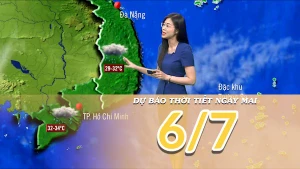 [Video] Dự báo thời tiết đêm nay và ngày mai 6/7/2025: Mưa chủ yếu xuất hiện về chiều tối và đêm 
