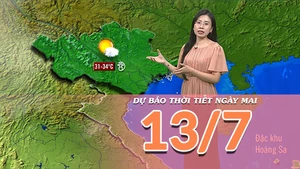 [Video] Dự báo thời tiết ngày 13/7/2025: Mưa dông về chiều tối 