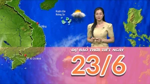 [Video] Dự báo thời tiết ngày 23/6/2025: Mưa có xu hướng giảm