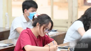Thí sinh tại Kỳ thi tốt nghiệp THPT năm 2025 (Ảnh: THẾ ĐẠI)