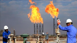 Một cơ sở khai thác khí đốt tự nhiên của Iraq. Ảnh: (AFP/TTXVN)
