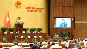 Quang cảnh phiên thảo luận của Quốc hội, chiều 20/6/2025. (Ảnh: DUY LINH)