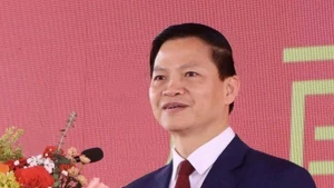 Ông Vương Quốc Tuấn, Phó Bí thư Tỉnh ủy Bắc Ninh (mới) nhiệm kỳ 2020-2025 giữ chức vụ Chủ tịch Ủy ban Nhân dân tỉnh Bắc Ninh (mới) nhiệm kỳ 2021-2026. (Ảnh: TTXVN)
