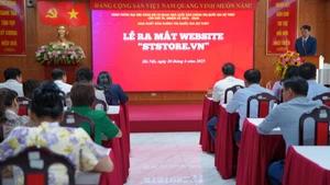 Quang cảnh lễ ra mắt website ST Store tại Nhà xuất bản Chính trị quốc gia Sự thật. 