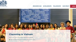 Học bổng Chevening đã mở đơn dành cho các ứng viên tại Việt Nam.