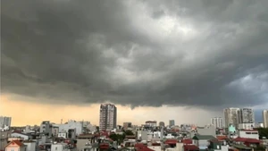 Hà Nội yêu cầu các địa phương chủ động các phương án ứng phó với mưa bão. (Ảnh: Trung tâm Dự báo khí tượng thủy văn quốc gia). 