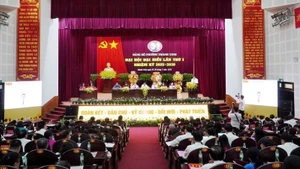 Quang cảnh Đại hội đại biểu lần thứ I, nhiệm kỳ 2025-2030 phường Thành Vinh.