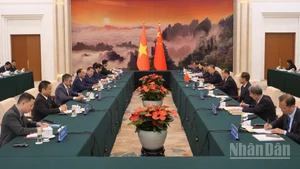 Quang cảnh buổi hội đàm.
