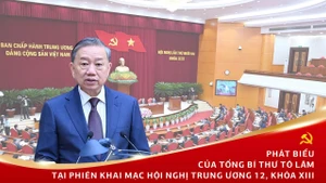 Tổng Bí thư Tô Lâm phát biểu khai mạc Hội nghị. (Ảnh: ĐĂNG KHOA)