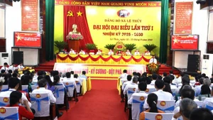 Quang cảnh Đại hội Đảng bộ xã Lệ Thủy, tỉnh Quảng Trị, lần thứ I, nhiệm kỳ 2025-2030. 