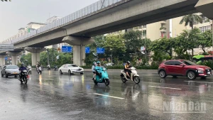 Dự báo khu vực Hà Nội có mưa, mưa vừa và dông. (Ảnh minh họa: Đ.T)