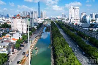 Dự án cải tạo rạch Đá Đỏ đang dần về đích.