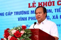 Đồng chí Nguyễn Minh Luân, Thường vụ Tỉnh ủy, Phó Chủ tịch Ủy ban nhân dân tỉnh Cà Mau phát biểu tại buổi lễ.