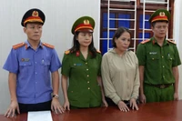 Đối tượng Phan Thị Mai tại Cơ quan Công an. (Ảnh: Công an tỉnh Nghệ An)