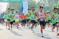 Các vận động viên thi tài.