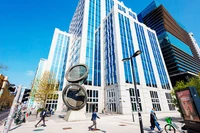 Trụ sở của Tập đoàn Euroclear tại Bỉ. Ảnh: PREZLY