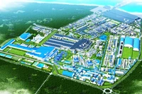 Toàn cảnh Khu liên hợp gang thép Hòa Phát Dung Quất 1 và 2.