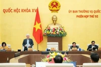 Ủy ban Thường vụ Quốc hội tổng kết Kỳ họp thứ 10, Quốc hội khóa XV. (Ảnh: DUY LINH)