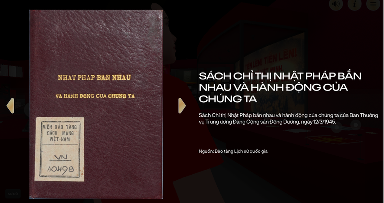 Hơn 150 hiện vật, tài liệu lịch sử quý giá đã được tái hiện trên không gian số kèm thông tin chi tiết, hình ảnh xoay 360°. picture8.png