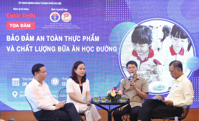 Tại tọa đàm, các khách mời đã mang đến nhiều thông tin giá trị, từ góc độ quản lý đến thực tiễn triển khai tại cơ sở, và tư vấn của chuyên gia, góp phần làm rõ những nỗ lực, khó khăn cũng như giải pháp để nâng cao chất lượng, bảo đảm an toàn cho bữa ăn học đường. z6979744493771-f7a04f7d5243fe74cbb7766f6319dfaf.jpg