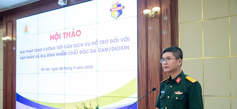 Tiến sĩ Ngô Ngọc Trung, Trung tâm hành động quốc gia khắc phục hậu quả chất độc hóa học và môi trường (NACCET) đề xuất giải pháp tiếp cận giúp đỡ gia đình nạn nhân da cam/dioxin bằng hình thức trực tuyến. z6985316622499-421d27c8c350b04b8bb9265c0c3a2a01.jpg