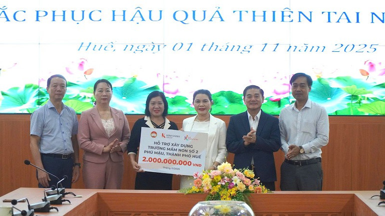 Quỹ dành 2 tỷ đồng hỗ trợ xây mới hai phòng học tại Trường Mầm non số 2 Phú Mậu. kim-oanh-2.jpg