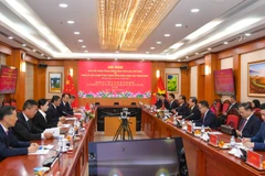 Quang cảnh buổi hội đàm. (Ảnh: THẾ ĐẠI)