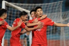 Thể Công Viettel áp sát ngôi đầu bảng xếp hạng V.League 2025-2026. (Ảnh: Minh Dân) 