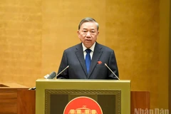 Tổng Bí thư Tô Lâm phát biểu tại hội trường Quốc hội chiều 4/11. (Ảnh: DUY LINH) 