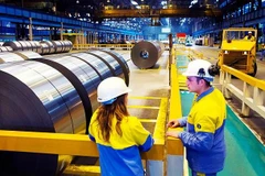 Thép của châu Âu là một mặt hàng bị Mỹ áp thuế nhập khẩu cao. (Ảnh: REUTERS)