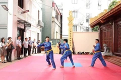 Võ đường Vovinam tại căn nhà nhỏ của ông Bạch Ngọc Chiến.