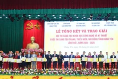 Trao giải Hội thi sáng tạo khoa học, công nghệ và kỹ thuật và Cuộc thi sáng tạo thanh, thiếu niên, nhi đồng tỉnh Hưng Yên lần thứ I, năm 2024-2025.