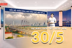 [Video] Dự báo thời tiết đêm nay và ngày mai ngày 30/5/2026: Mưa dông trở lại miền Bắc, oi nóng suy giảm tại miền Trung