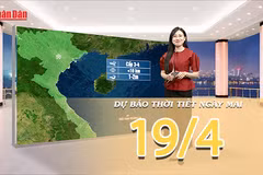 [Video] Dự báo thời tiết đêm nay và ngày mai ngày 19/4/2026: Mưa dông rải rác về đêm, ngày nắng