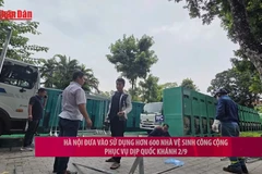[Video] Hà Nội đưa vào sử dụng hơn 600 nhà vệ sinh công cộng phục vụ dịp Quốc khánh 2/9
