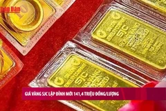 [Video] Giá vàng SJC lập đỉnh mới 141,4 triệu đồng/lượng 