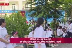 [Video] Đề xuất sửa Luật Giáo dục: Bỏ bằng tốt nghiệp THCS, tăng phân cấp và tự chủ