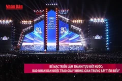 [Video] Bế mạc Triển lãm thành tựu đất nước: Báo Nhân Dân được trao giải “Không gian trưng bày tiêu biểu”