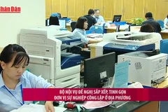 [Video] Bộ Nội vụ đề nghị sắp xếp, tinh gọn đơn vị sự nghiệp công lập ở địa phương