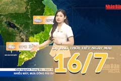 [Video] Dự báo thời tiết đêm nay và ngày mai ngày 16/7/2026: Bắc Bộ có mưa dông trở lại 