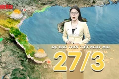[Video] Dự báo thời tiết đêm nay và ngày mai 27/3/2026: Nam Bộ nắng nóng gay gắt, Tây Bắc Bộ tăng nhiệt mạnh