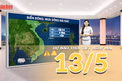 [Video] Dự báo thời tiết đêm nay và ngày mai ngày 13/5/2026: Bắc Bộ nắng nóng trở lại, Trung Bộ có nơi nắng nóng gay gắt 