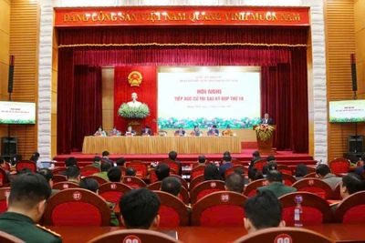 Quang cảnh Hội nghị tiếp xúc cử tri.