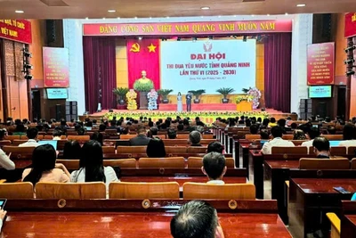 Quang cảnh Đại hội thi đua yêu nước tỉnh Quảng Ninh lần thứ VI (2025-2030).