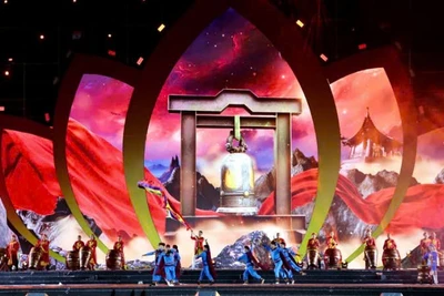 Chương trình nghệ thuật tại Lễ công bố giá trị nổi bật toàn cầu của Di sản Văn hóa Thế giới Quần thể Di tích và Danh thắng Yên Tử-Vĩnh Nghiêm-Côn Sơn, Kiếp Bạc.